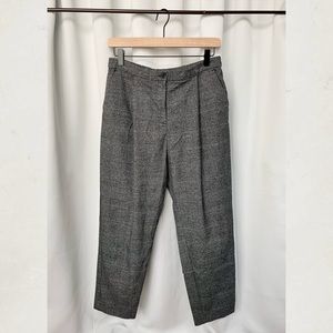 Monki Slim Peg Trousers in Check Pattern